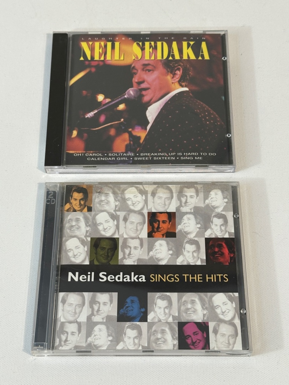 RARE - 2 NEIL SEDAKA - SINGS THE HITS - 1999 / LAUGHTER IN THE RAIN 1995 CD